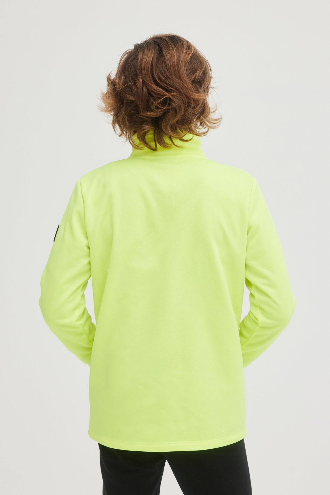 SOLID FLEECE HALF-ZIP