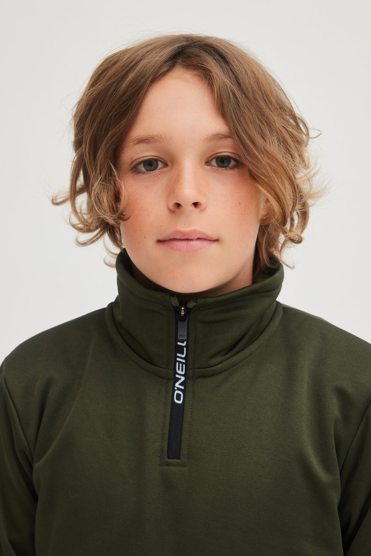 SOLID FLEECE HALF-ZIP