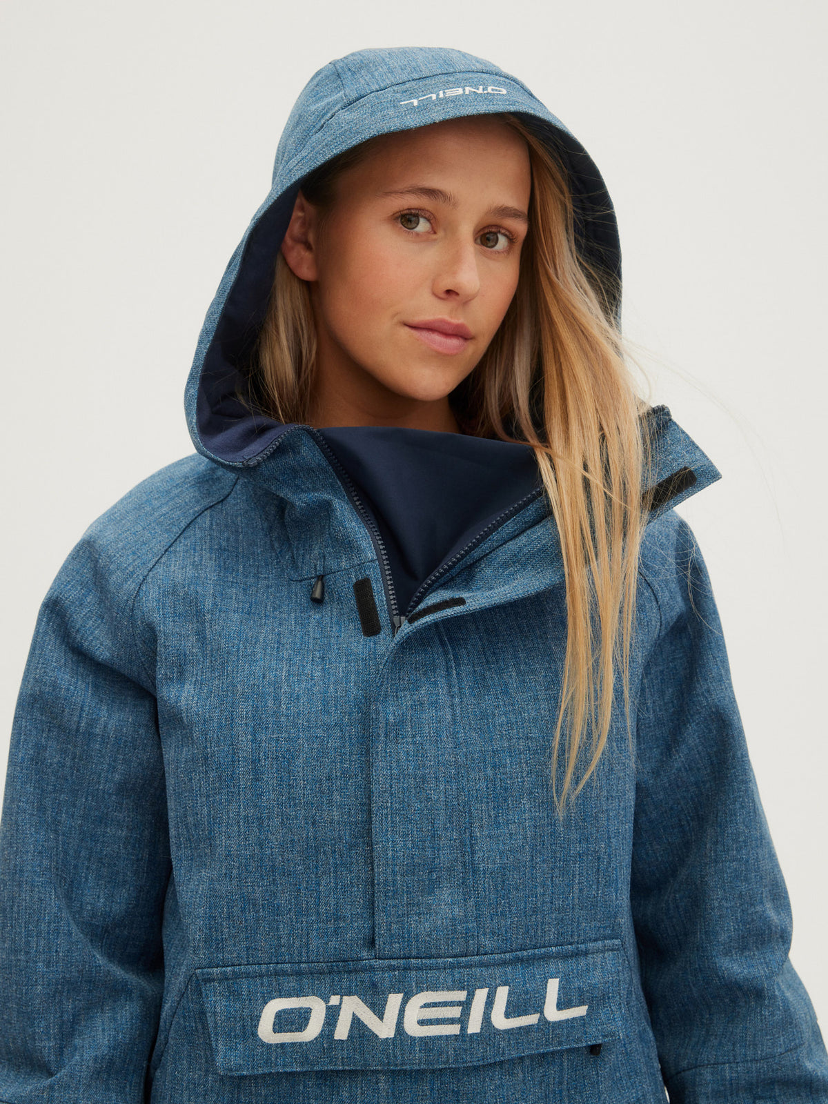 O'Neill Ladies O'Riginal Anorak in Blue Aop W/ Blue