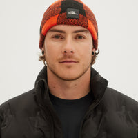 O'Neill Mens Check Mate Beanie in Black Out