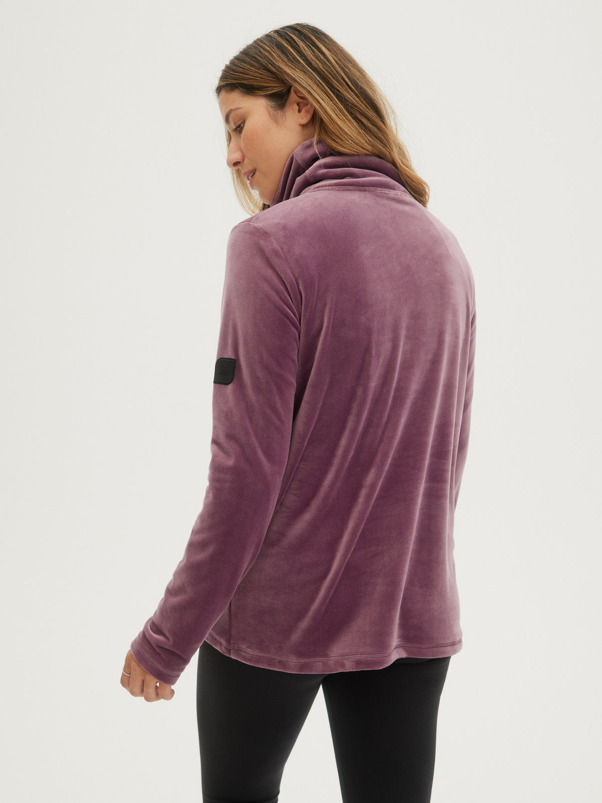 O'Neill Ladies Clime Plus Fleece Half Zip in Berry Conserve