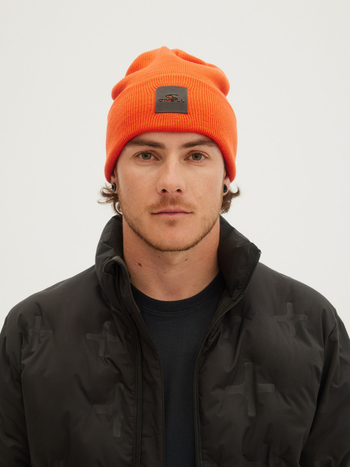 O'Neill Mens Cube Beanie in Cherry Tomato