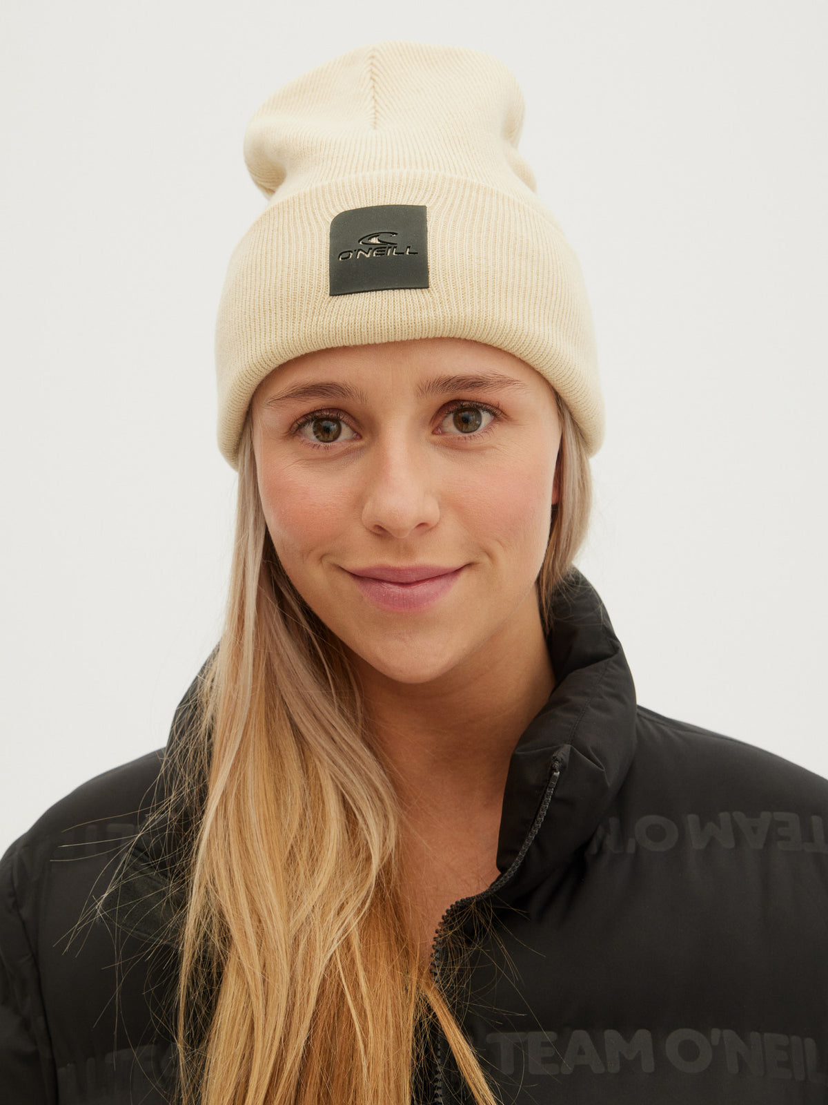 O'Neill Mens Cube Beanie in Beige Melee