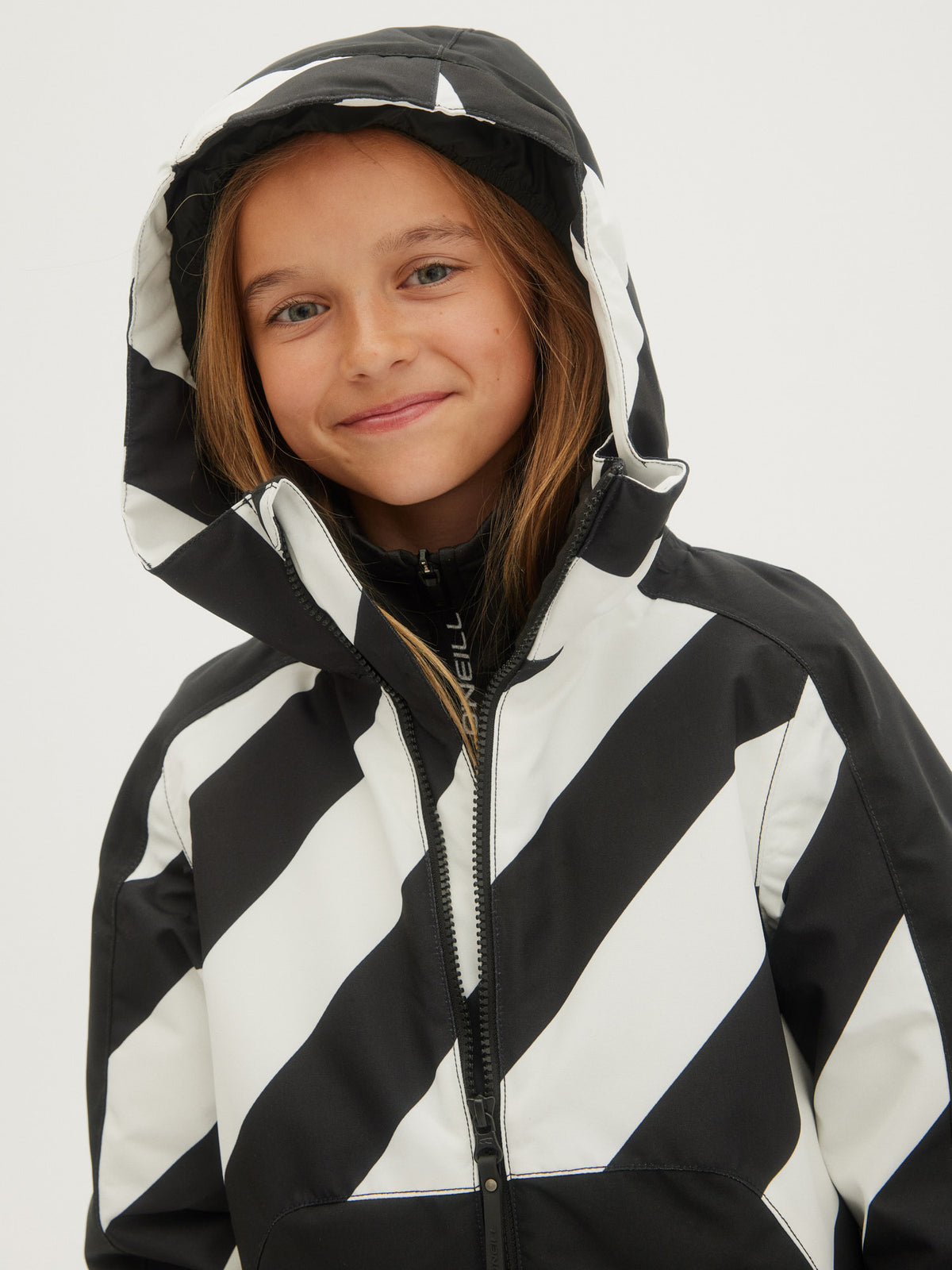 O'Neill Girls Adelite Printed Jacket in Black Out