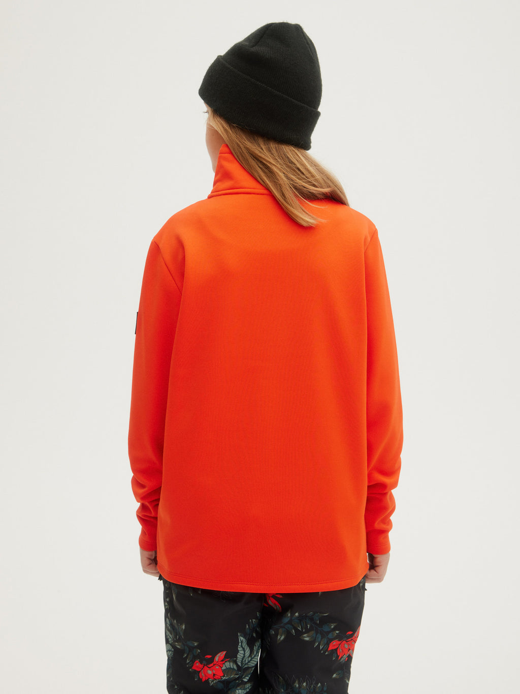 O'Neill Girls Solid Fleece Half Zip in Cherry Tomato