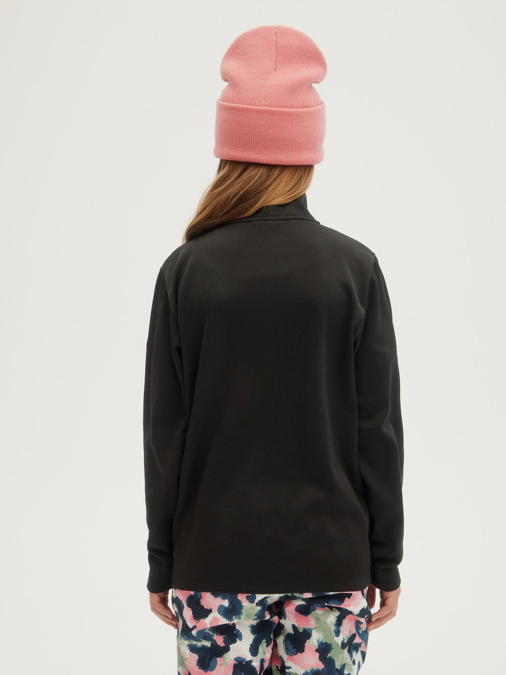 O'Neill Girls Solid Fleece Half Zip in Black Out