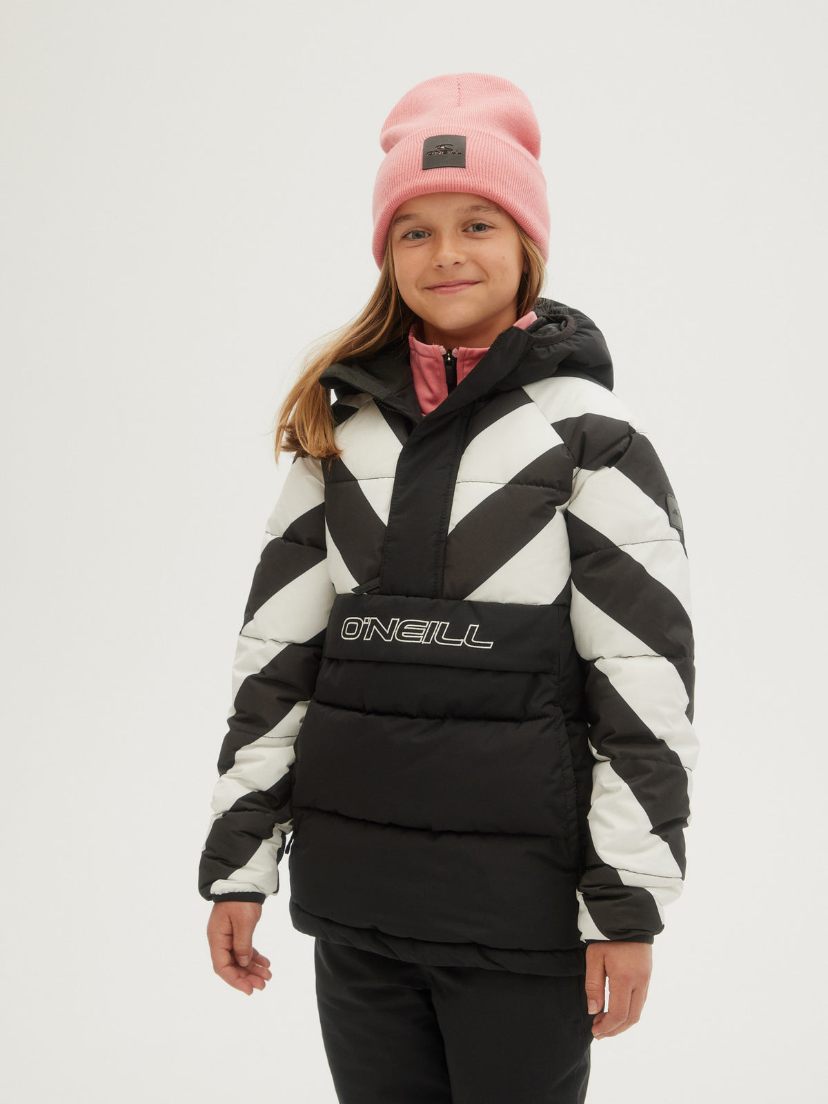 O'Neill Girls Powder Puff Anorak in Black Out