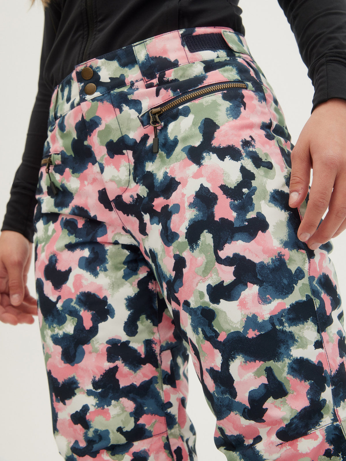 O'Neill Ladies Glamour Pants in Blue Aop W/ Pink