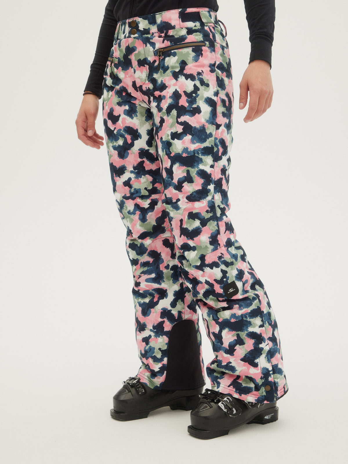 O'Neill Ladies Glamour Pants in Blue Aop W/ Pink