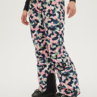 O'Neill Ladies Glamour Pants in Blue Aop W/ Pink