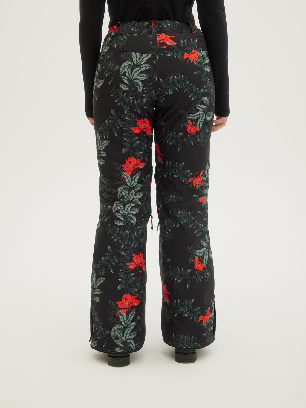 O'Neill Ladies Glamour Pants in Black Aop W/ Green