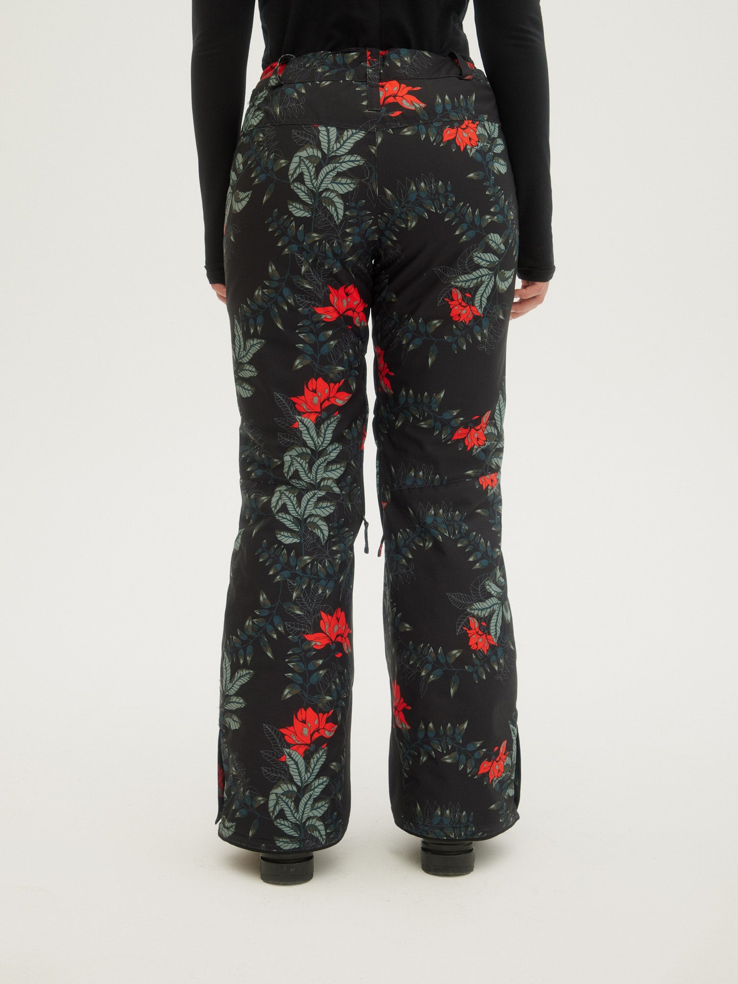 O'Neill Ladies Glamour Pants in Black Aop W/ Green