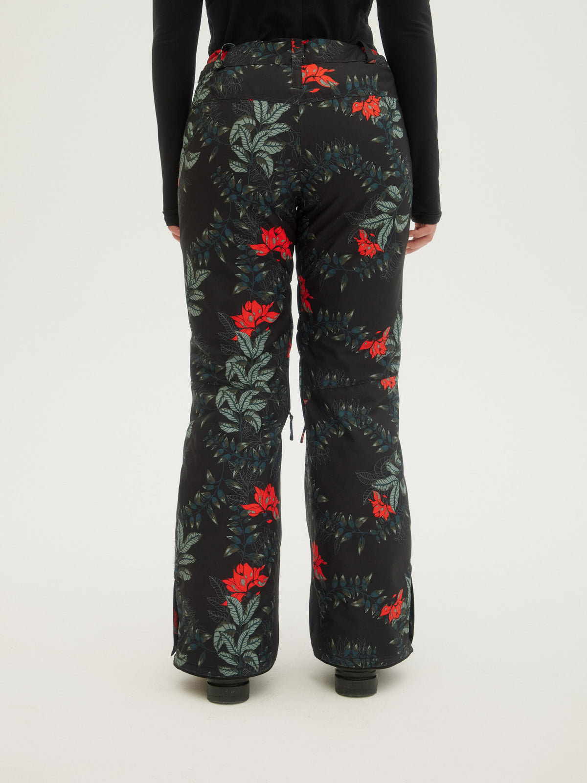 O'Neill Ladies Glamour Pants in Black Aop W/ Green