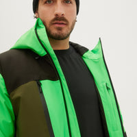 O'Neill Mens Gtx Psycho Tech Jacket in Poison Green