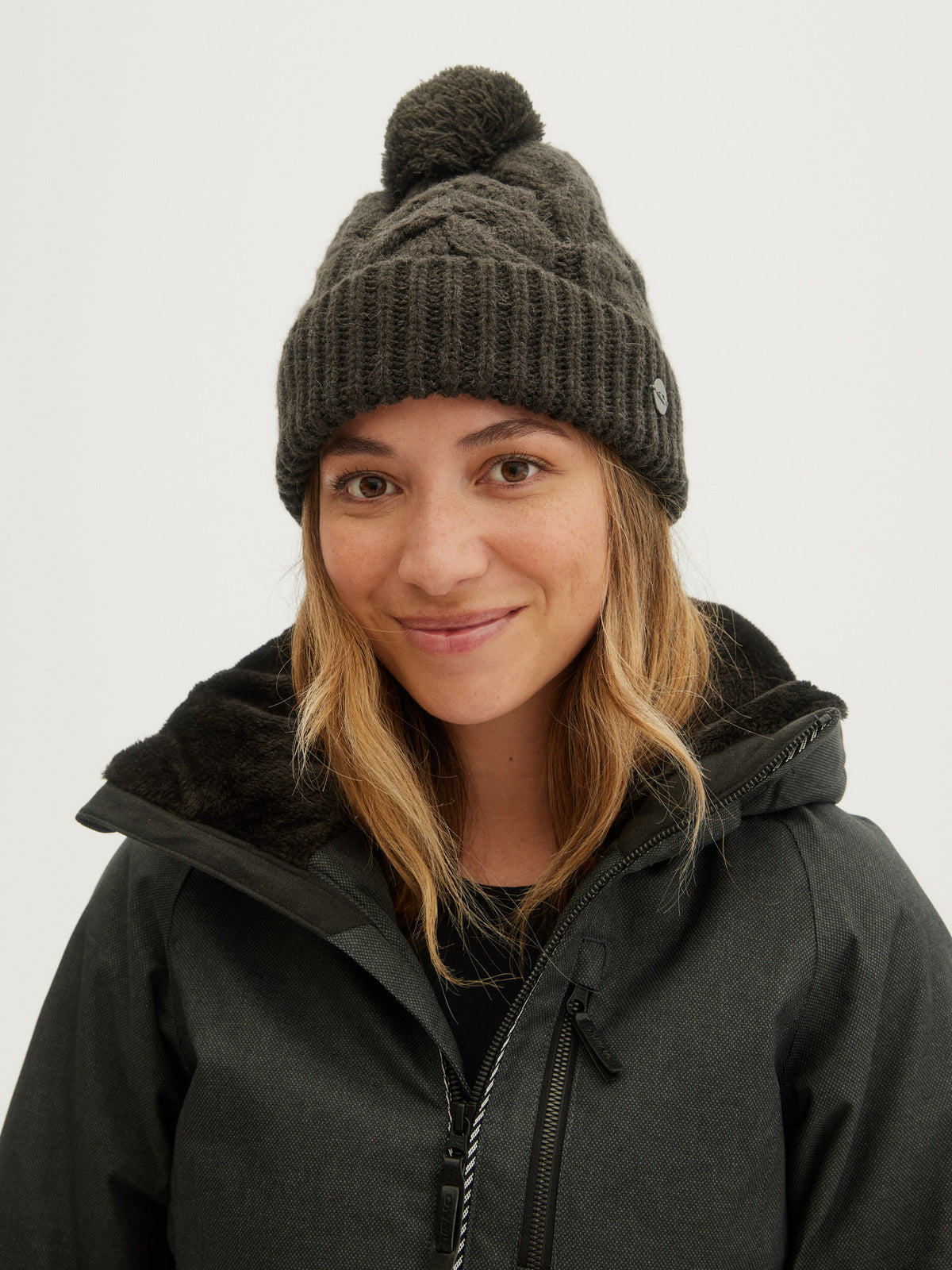O'Neill Ladies Nora Wool Beanie in Black Out
