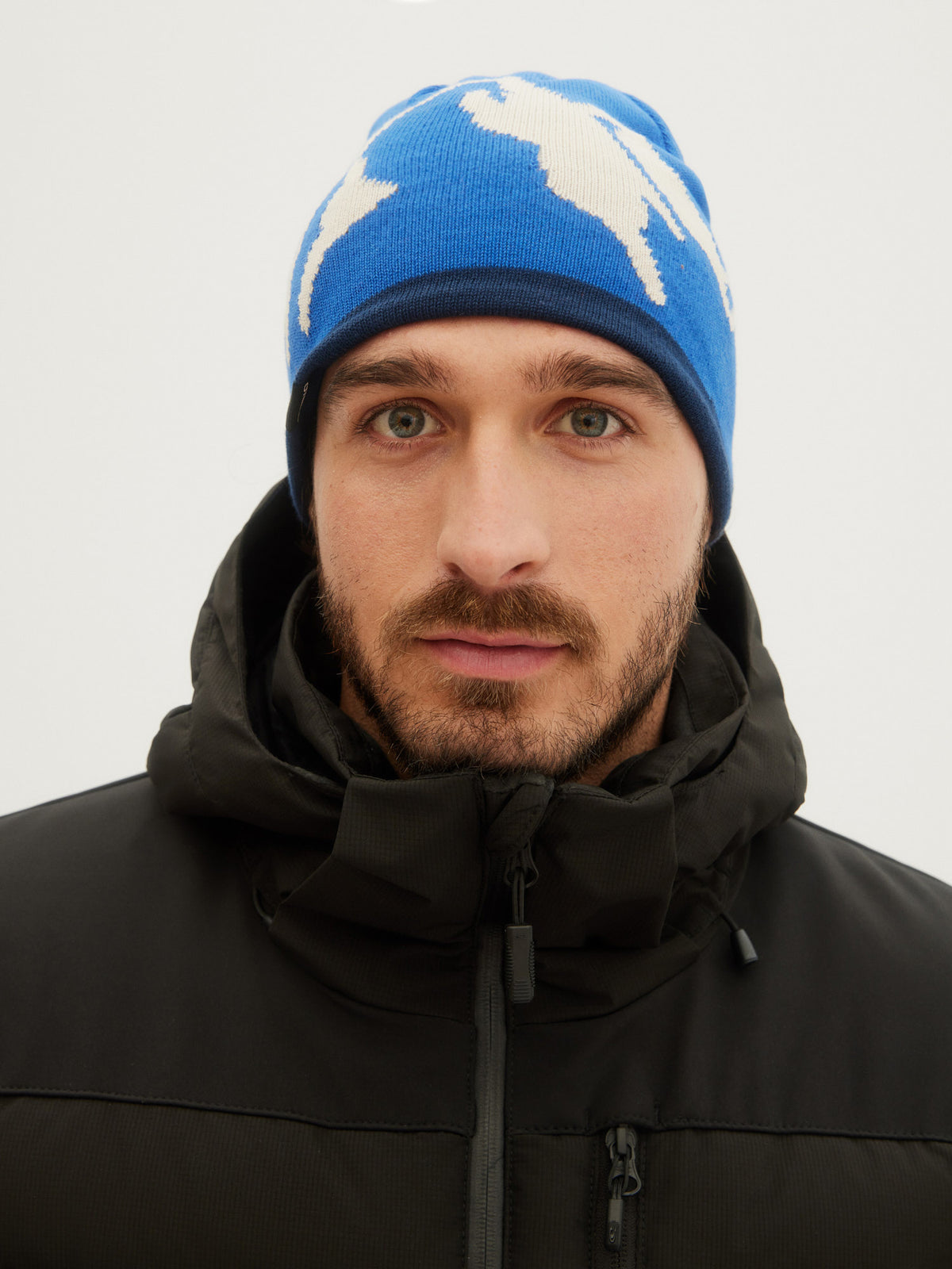 O'Neill Mens Reversible Logo Beanie in Ink Blue
