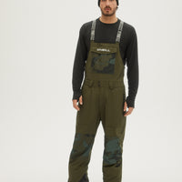 O'Neill Mens Shred Bib Pants in Forest Night