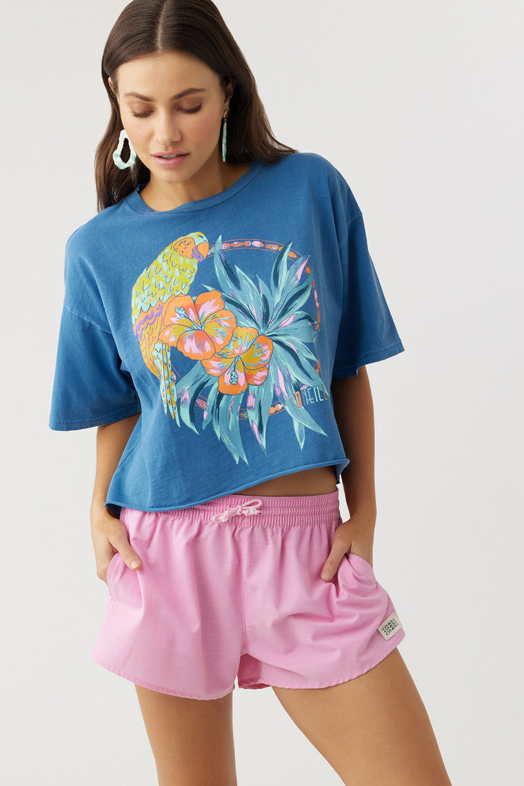 PARROTS OVERSIZED CROP TEE