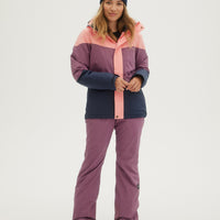 O'Neill Ladies Star Slim Pants in Berry Conserve