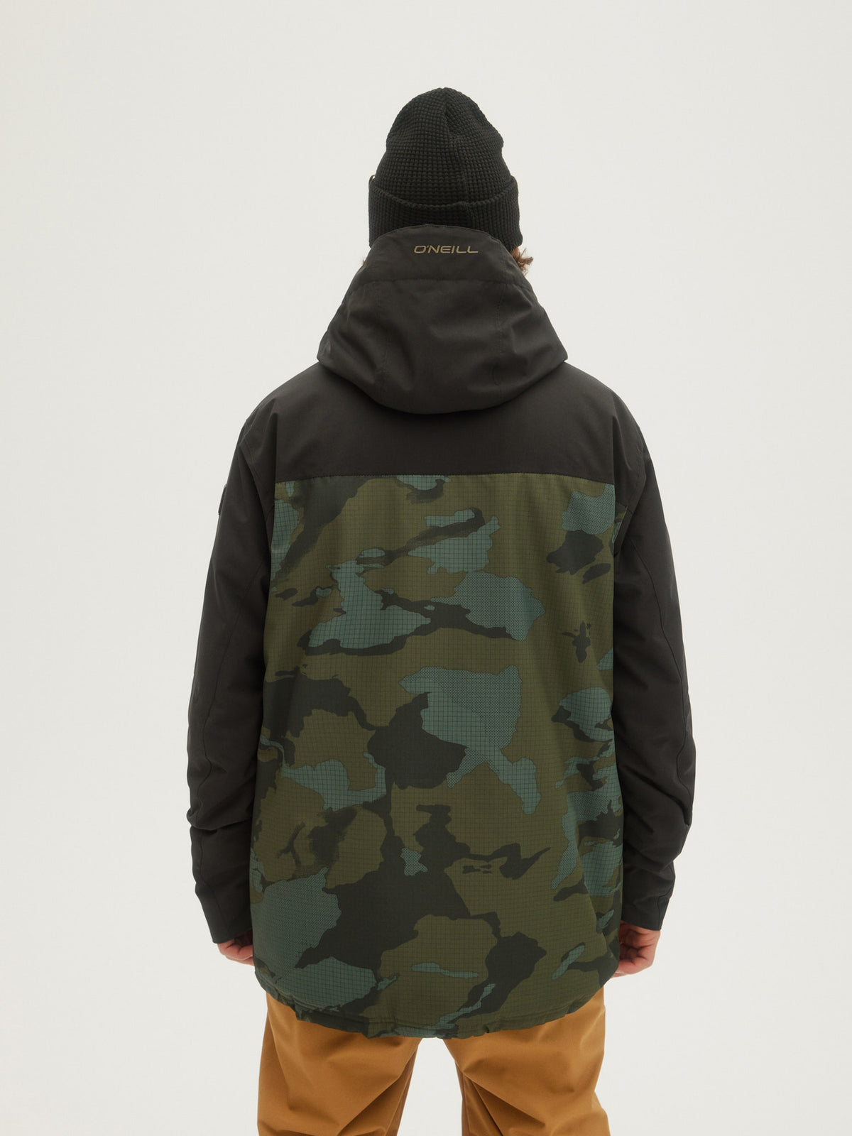 O'Neill Mens Texture Jacket in Black Aop Camo