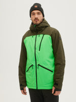 O'Neill Mens Total Disorder Jacket in Poison Green