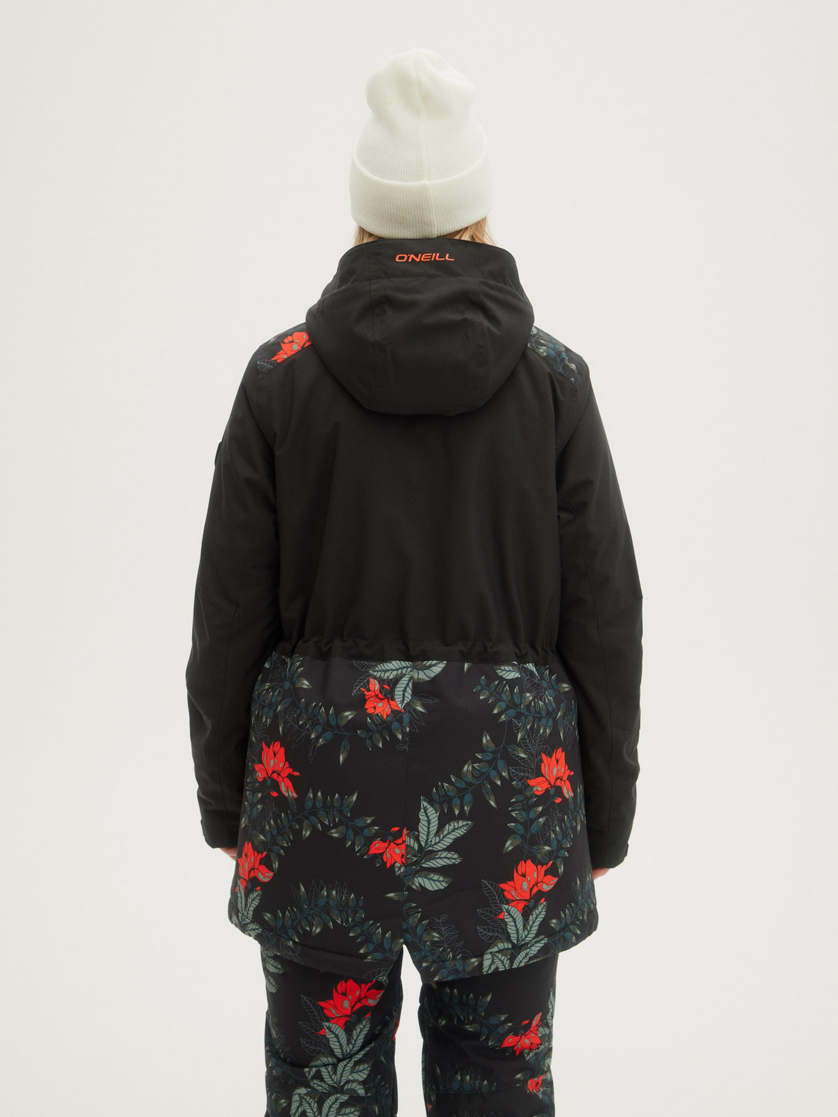 O'Neill Ladies Zeolite Jacket in Black Aop W/ Green