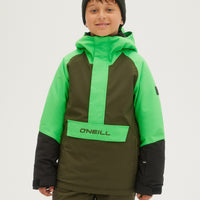 O'Neill Boys Anorak Jacket in Poison Green