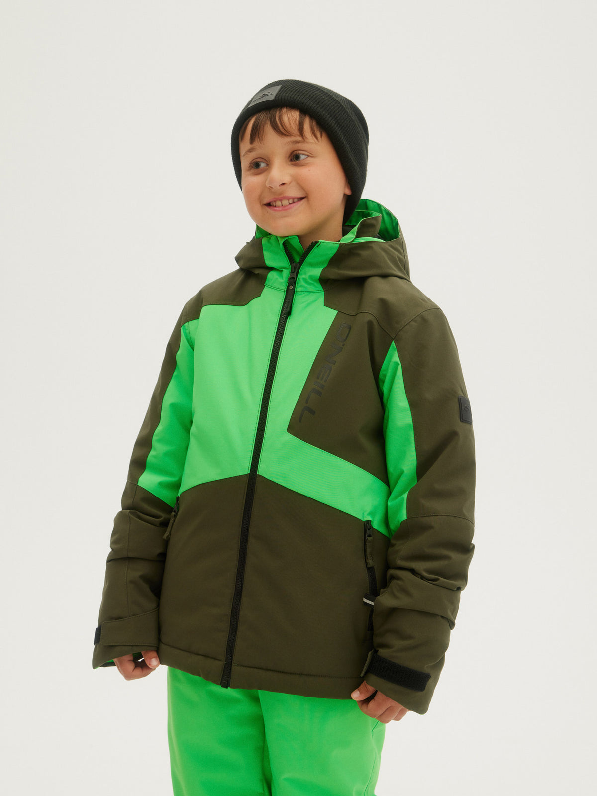 O'Neill Boys Hammer Jacket in Poison Green