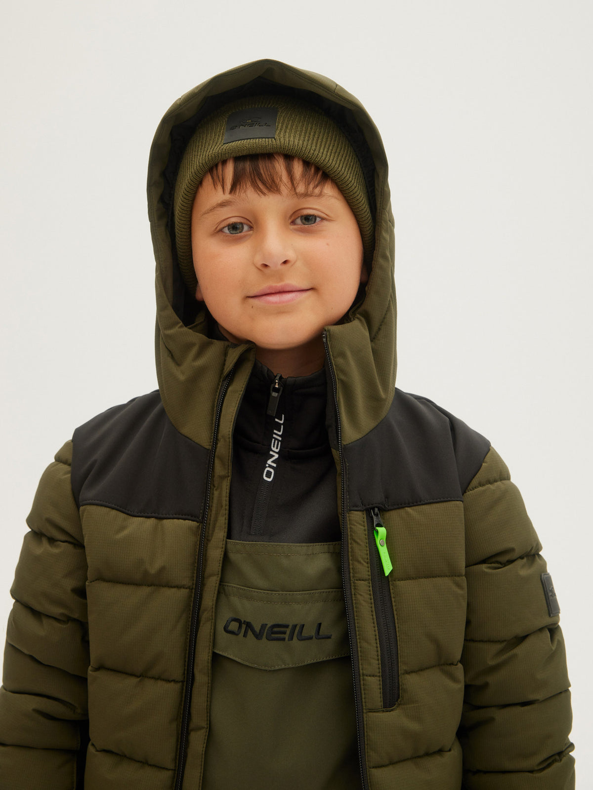 O'Neill Boys Igneous Jacket in Forest Night