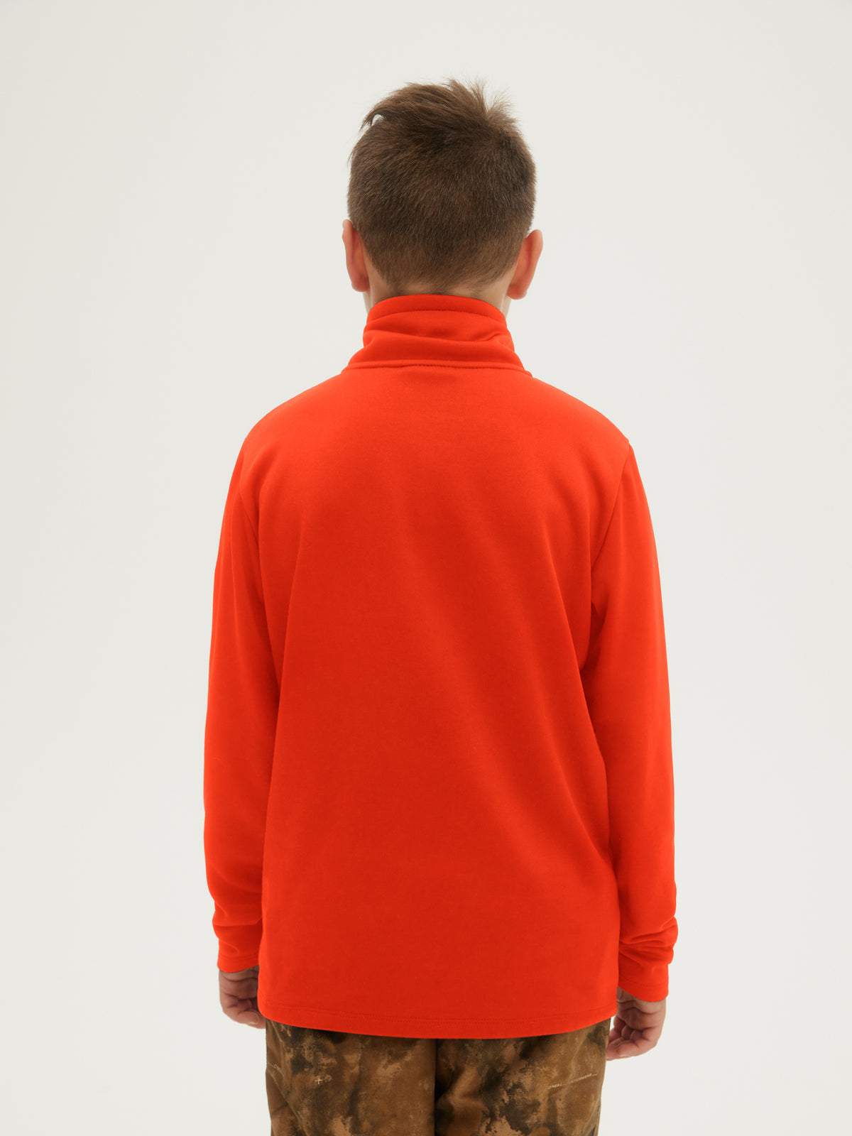 O'Neill Boys Solid Fleece Half Zip in Cherry Tomato