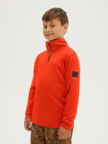 O'Neill Boys Solid Fleece Half Zip in Cherry Tomato