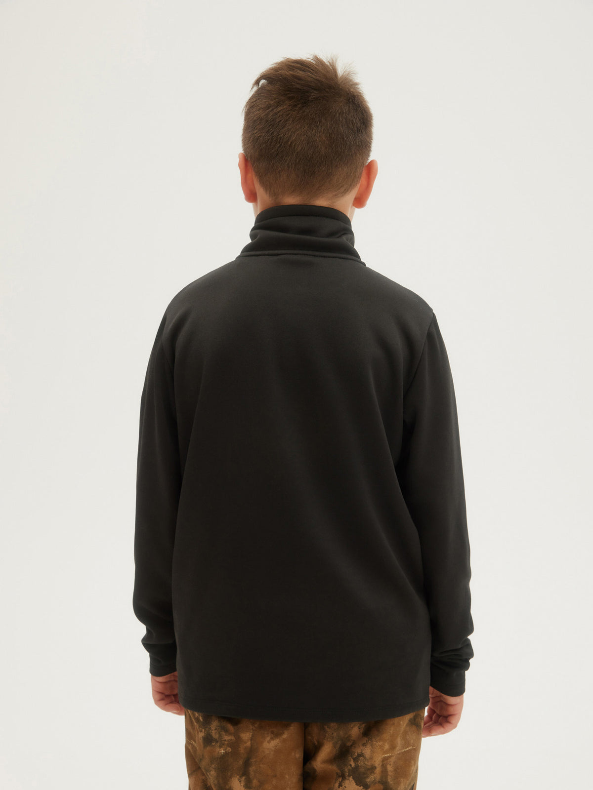 O'Neill Boys Solid Fleece Half Zip in Black Out