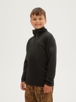 BOYS SOLID FLEECE HALF ZIP