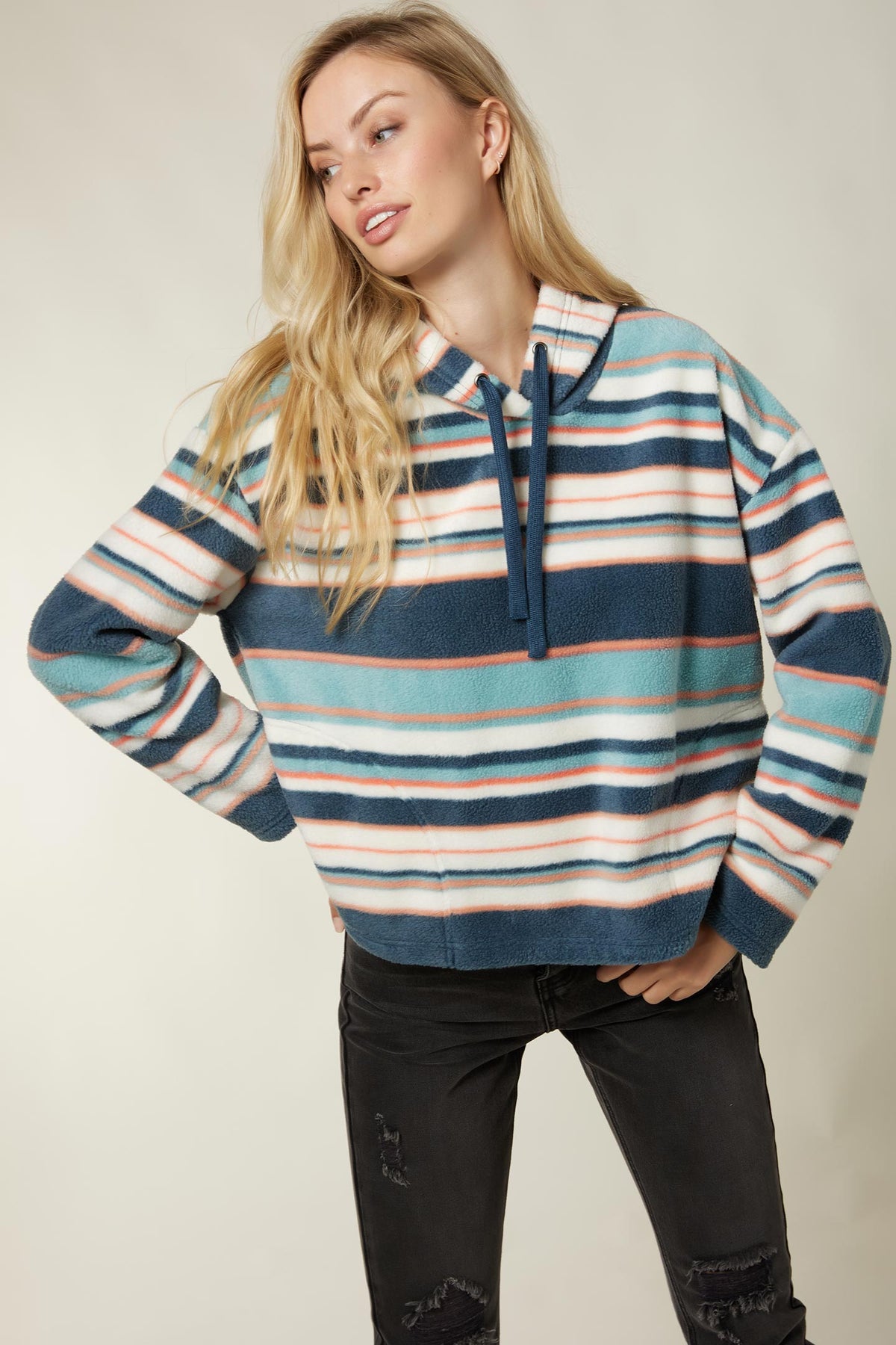 LADIES HAMPTON SUPERSHERPA PULLOVER HOODIE