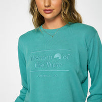 WOMEN OF THE WAVE INLET CROP PULLOVER