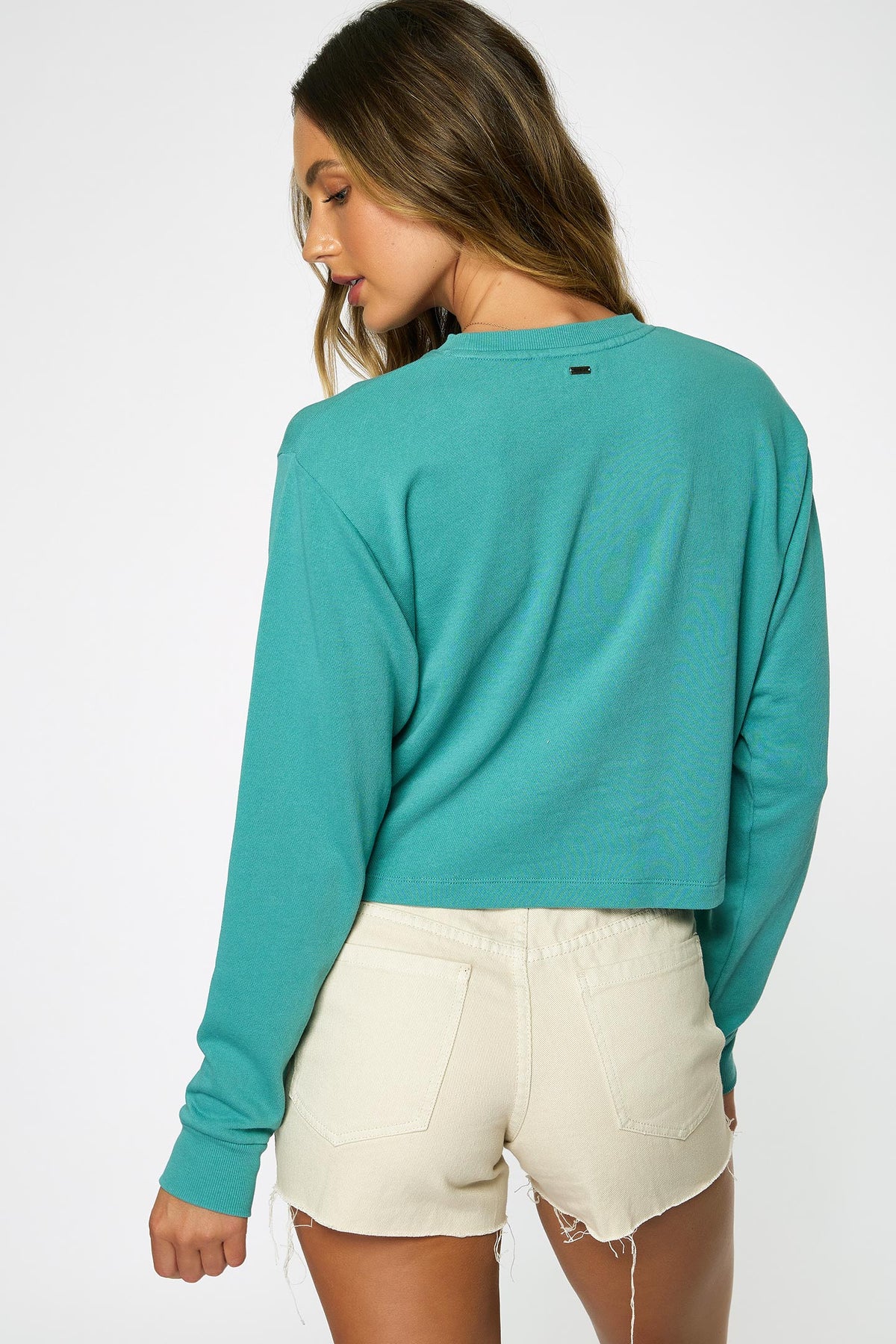 WOMEN OF THE WAVE INLET CROP PULLOVER