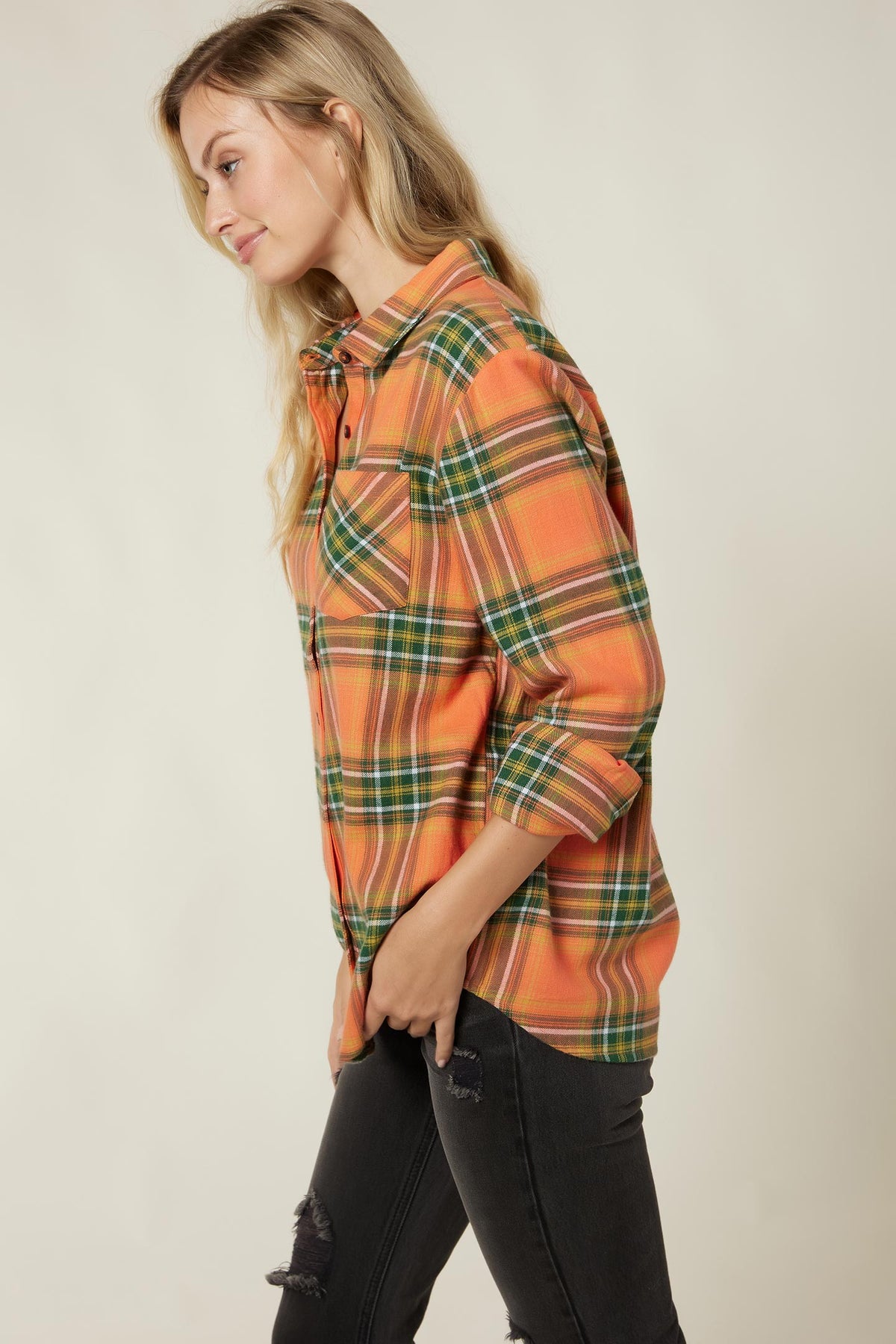 LADIES LOGAN FLANNEL TOP