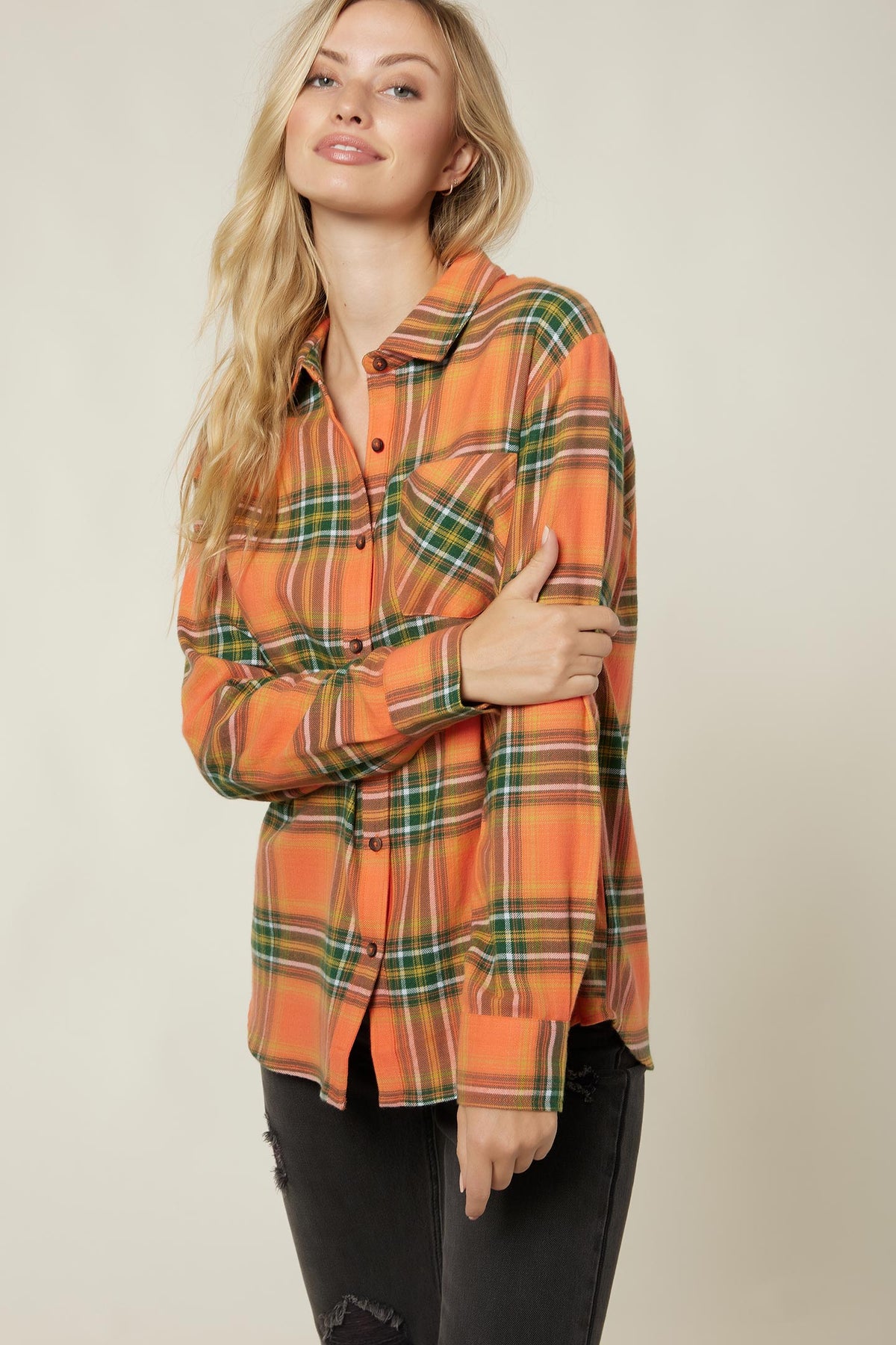 LADIES LOGAN FLANNEL TOP