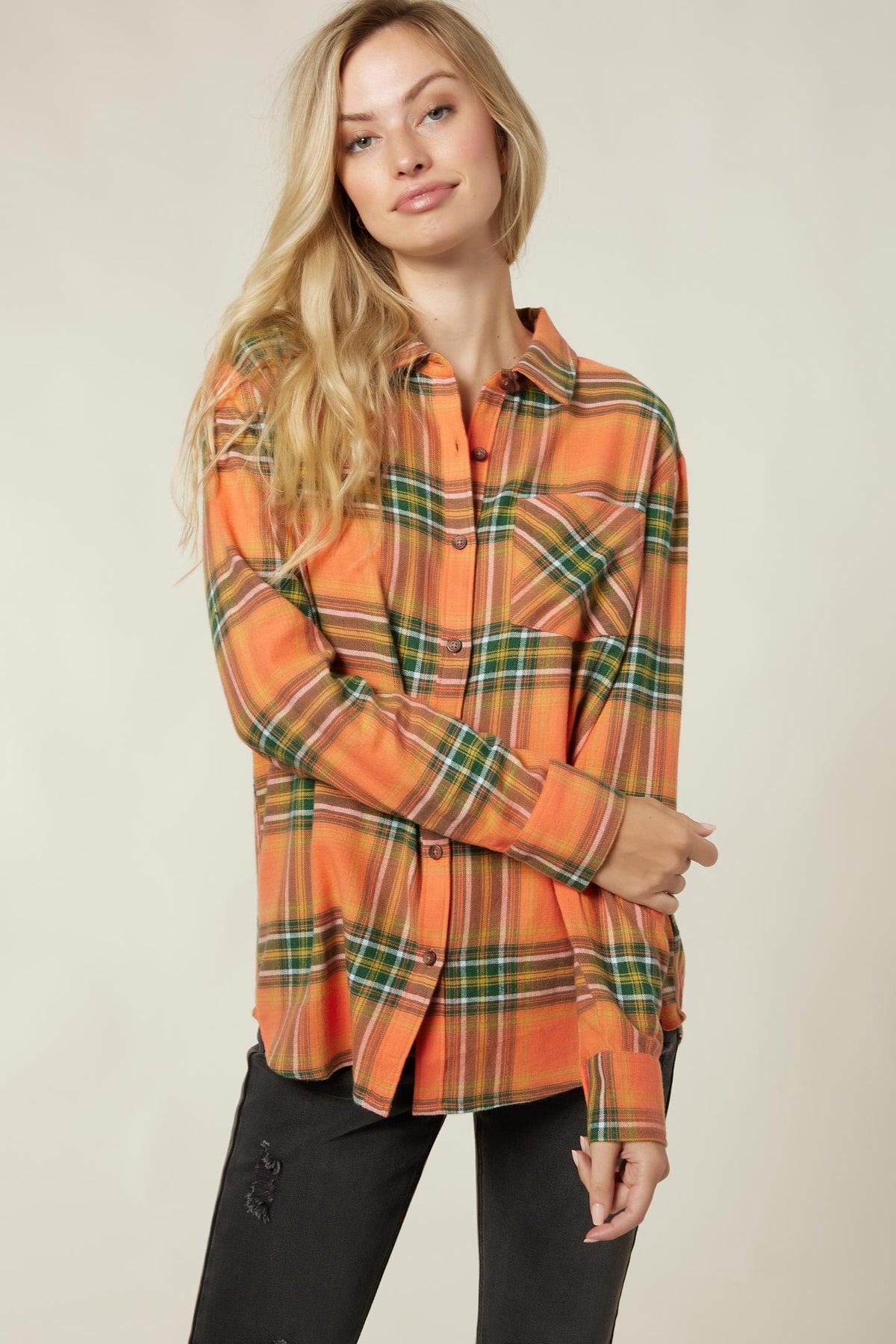 LADIES LOGAN FLANNEL TOP