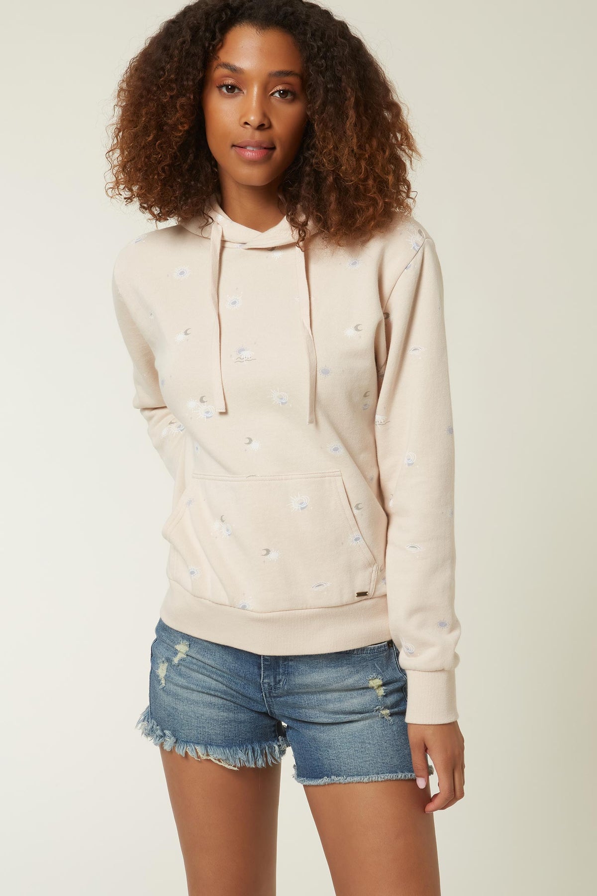 LADIES OFFSHORE PRINTED PULLOVER HOODIE