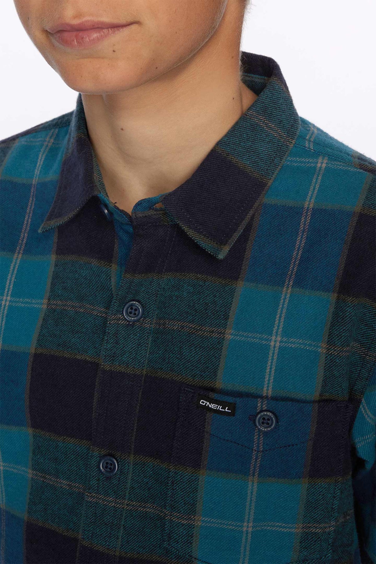 BOYS REDMOND PLAID STRETCH FLANNEL