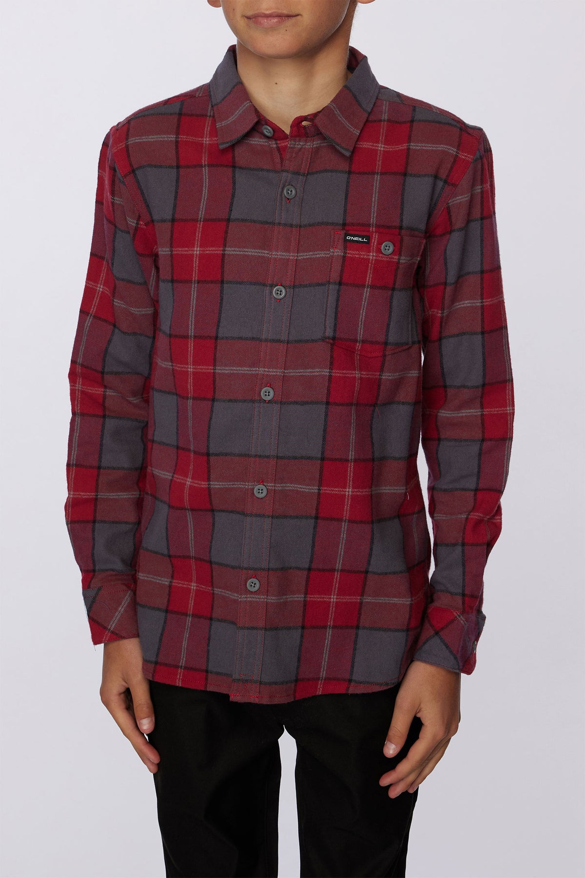 BOYS REDMOND PLAID STRETCH FLANNEL