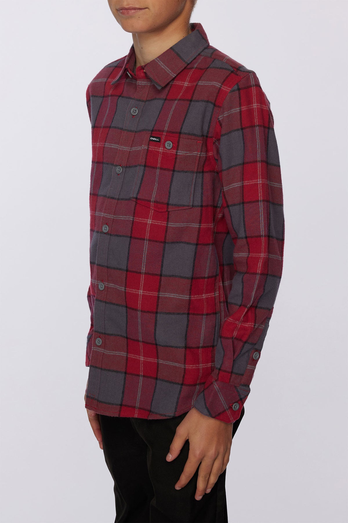 BOYS REDMOND PLAID STRETCH FLANNEL