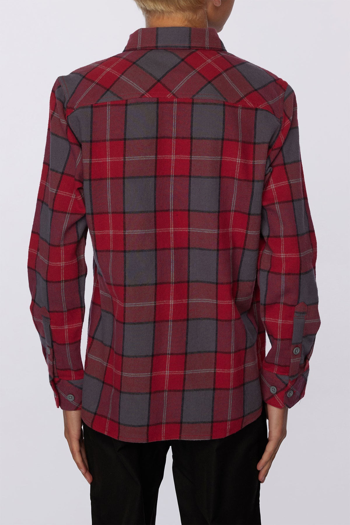 BOYS REDMOND PLAID STRETCH FLANNEL