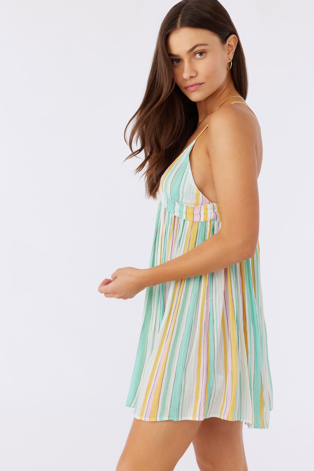 SALTWATER SOLIDS STRIPED AVERY COVERUP DRESS
