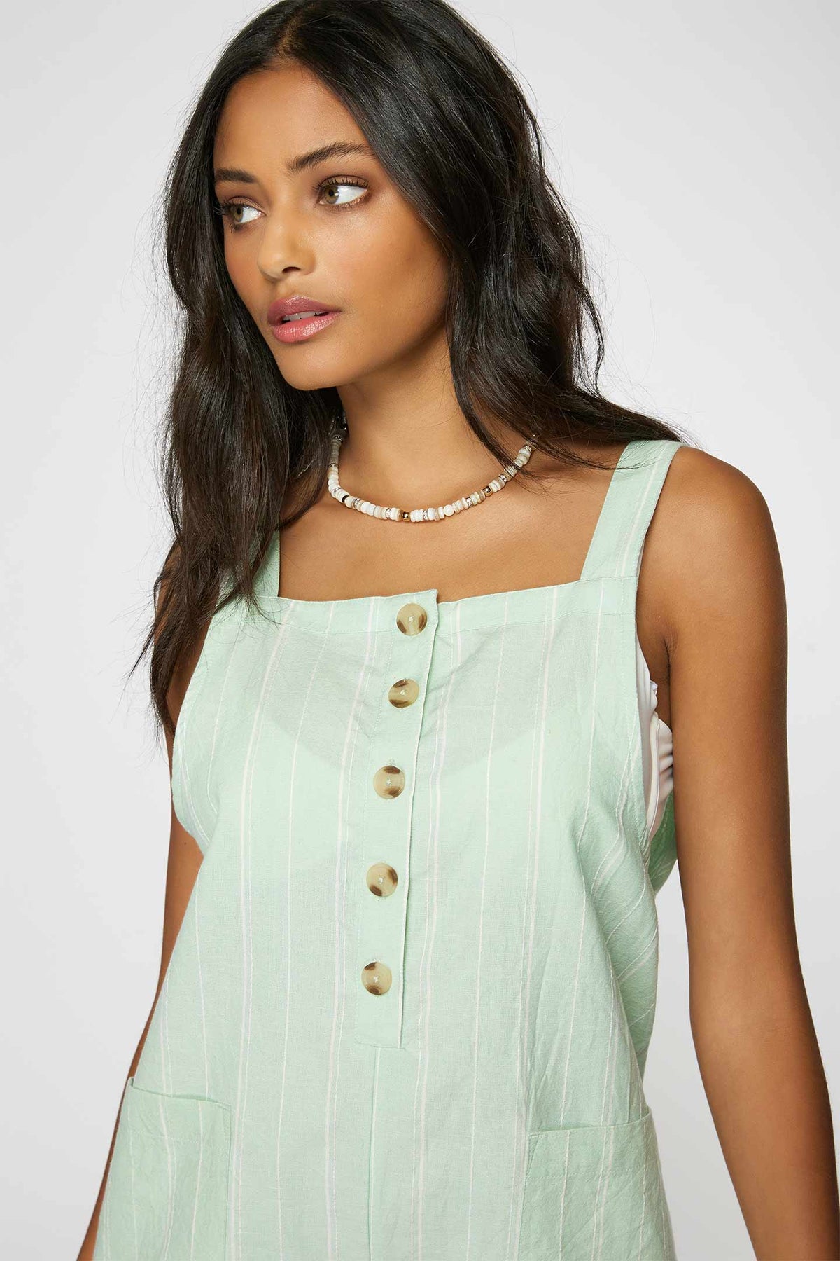 LADIES SKYLYNN STRIPE ROMPER