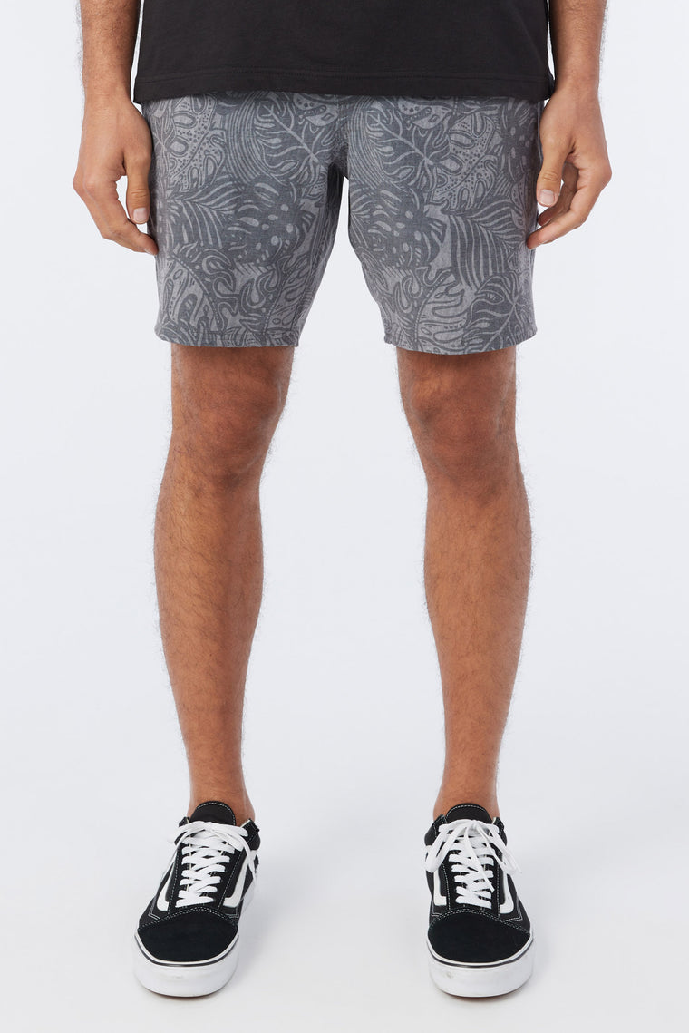 STOCKTON PRINT E-WAIST 18'' HYBRID SHORT