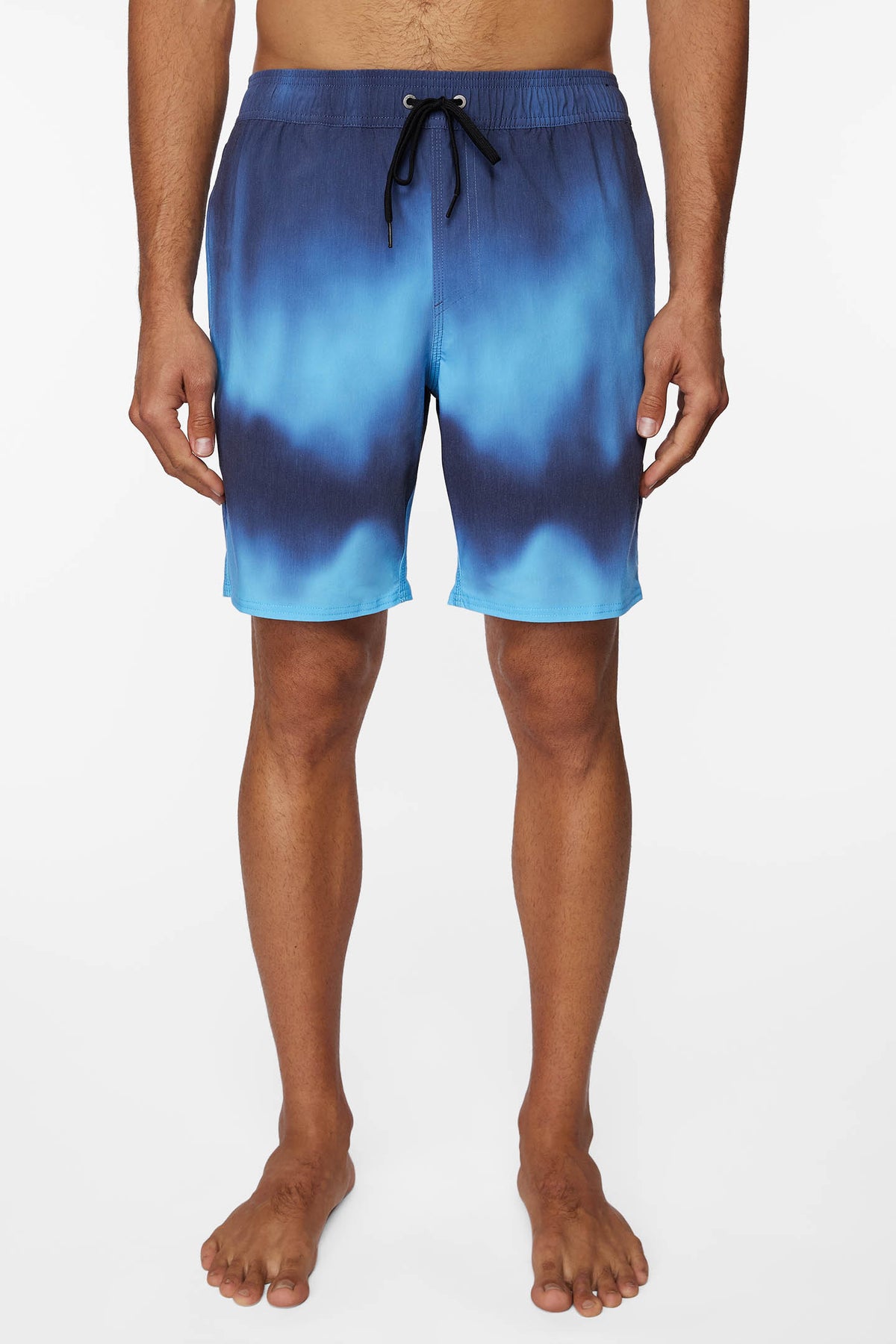 MENS STOCKTON  PRINT E- WAIST 19'' HYBRID SHORTS