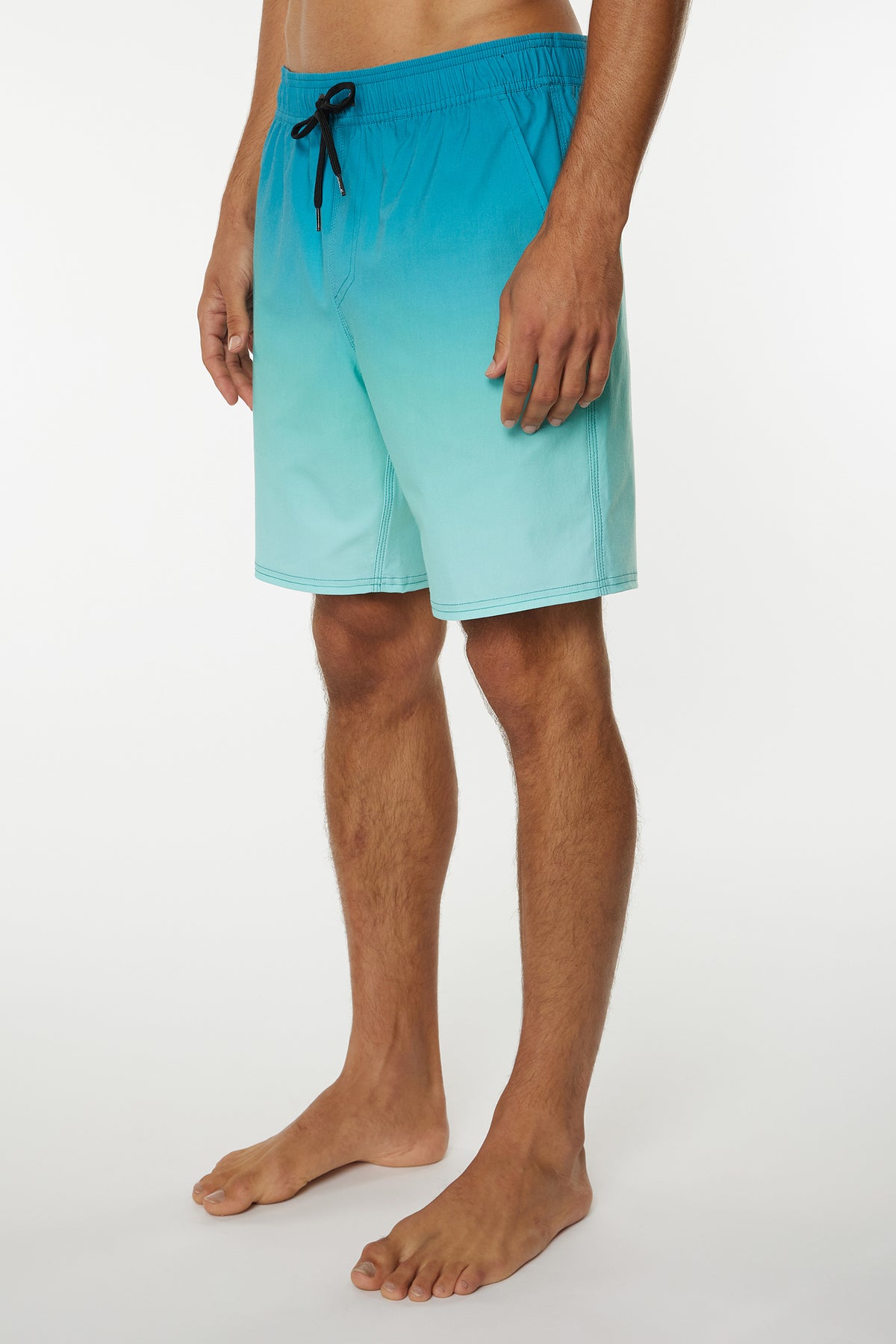 MENS STOCKTON  PRINT E- WAIST 19'' HYBRID SHORTS