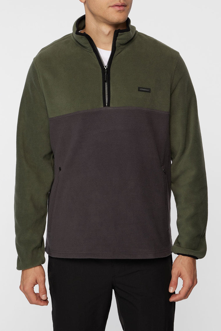 MENS TRVLR CONWAY SUPERFLEECE PULLOVER